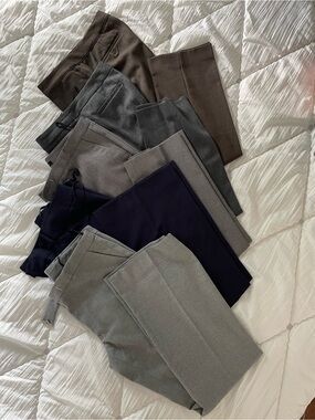 Bundle of 5 Women’s Workwear Pants, Size 4 Short, Hand Tailored